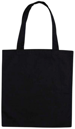 Black tote bag