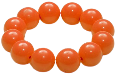 Orange Beaded Bracelet