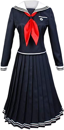 Amazon.com: UU-Style Danganronpa Toko Fukawa Cosplay Costume High School Uniform Skirt Dress: Clothing