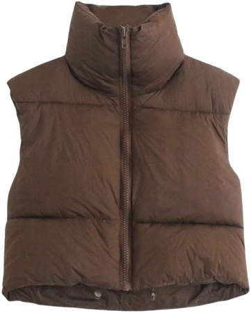 Amazon.com: Women Crop Puffer Vest High Neck Zipper Lightweight Sleeveless Winter Warm Outerwear Padded Gilet : Clothing, Shoes & Jewelry