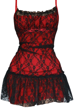 red black lace gothic dress
