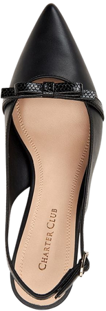 Charter Club Gilaa Slingback Pumps, Created for Macy's & Reviews - Heels & Pumps - Shoes - Macy's