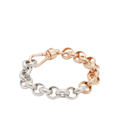 ALLSAINTS US: Womens Oriel Chain Bracelet (warm_brass_silver)