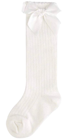 white knee high sock