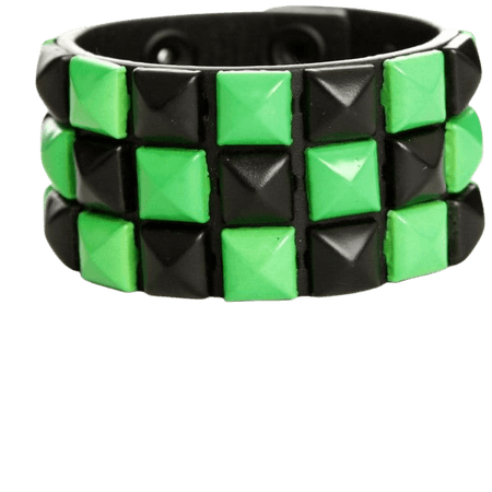 green emo bracelet