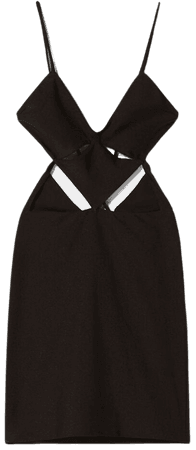 Mini dress with shiny straps - New - Woman | Bershka