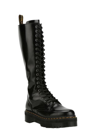 black combat boots martens