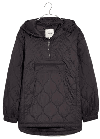 Quilted Packable Popover Puffer Jacket