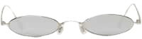 Gentle Monster Silver And Grey Plip Sunglasses