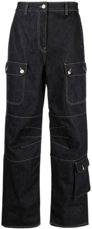 REMAIN Denim Cargo Trousers - Farfetch