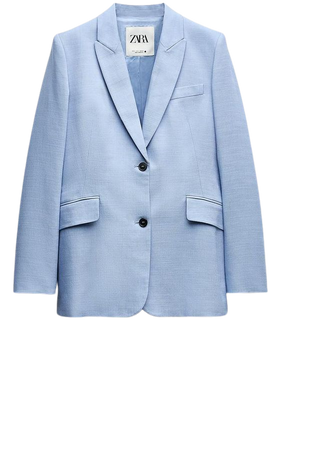 ZW COLLECTION BUTTONED TAILORED JACKET - Light blue | ZARA United States