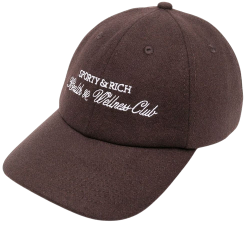 Sporty & Rich logo-embroidery Wool Cap - Farfetch