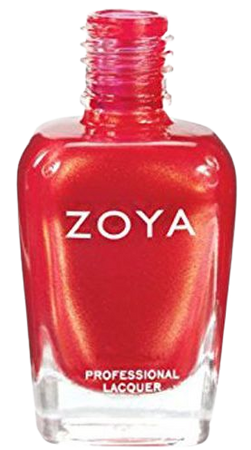 Red Shimmer Nail Polish (Zoya) "Lana"