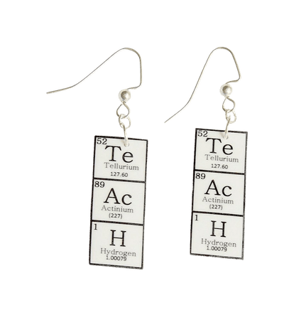 periodic table earrings