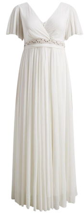 Plus Size - Maxi Mesh Empire Waist Gown - Torrid