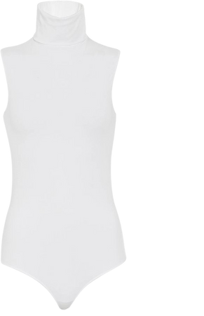 Turtleneck Bodysuit in White - Wolford | Mytheresa