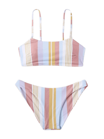 Striped Bikini Swimsuit | ROMWE USA