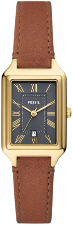 Fossil Raquel Leather Strap Watch, 23mm | Nordstrom