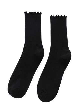 6pairs Plain Crew Socks | ROMWE USA
