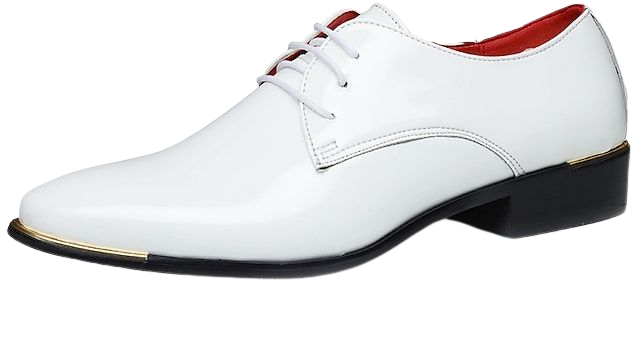 Men's Oxfords Dress Shoes British Business / Ceremony / Wedding Party & Evening Synthetic leather Non-slipping Wear Proof White Black Red Fall Winter Spring 7332652 2021 – £30.32