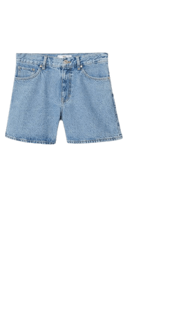 Straight denim shorts - Women | Mango USA