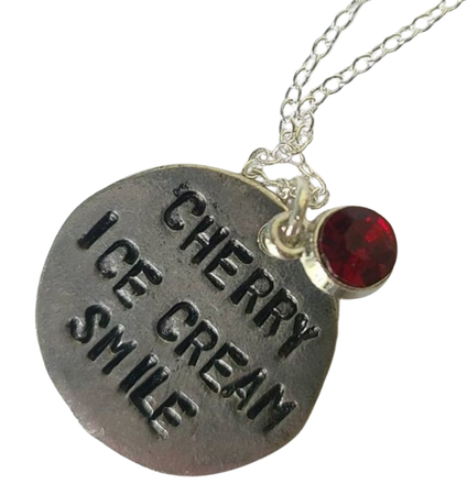 Cherry Ice Cream Smile Necklace