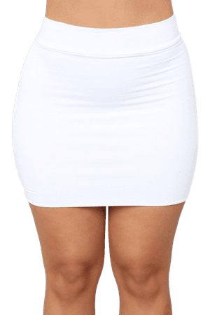 Melanie Mini Skirt - White