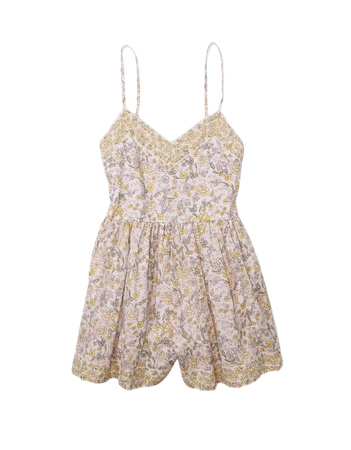 AE Floral Embroidered Romper