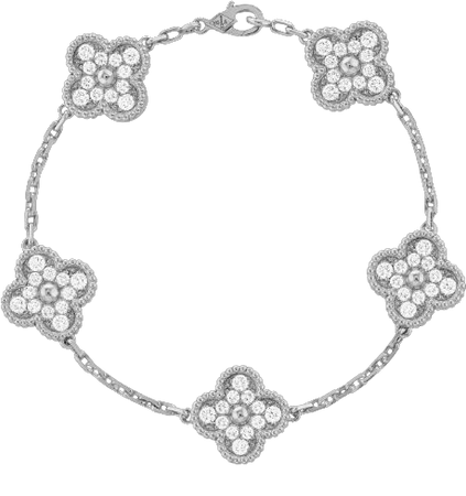 Vintage Alhambra bracelet, 5 motifs - VCARA41500- Van Cleef & Arpels