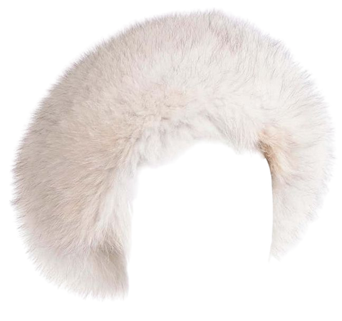 fluffy white hat Vivienne westwood