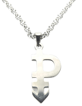 Pansexual Necklace Silver