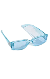 Blue Crystal Sqaure Frame Sunglasses | PLT