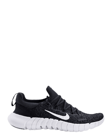 Nike Running Free Run 5 sneakers in off black | ASOS