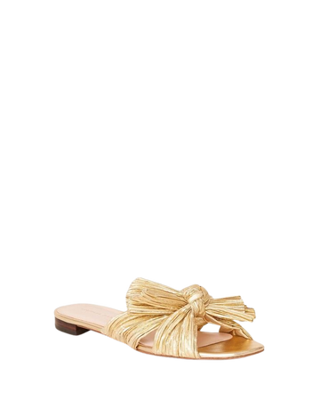 Daphne Knot Flat Sandal Gold