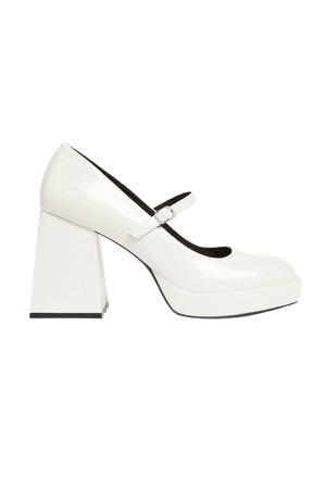 White Mary Jane platform heels - White - Monki WW