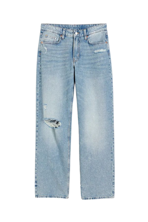 90s Baggy Low Jeans - Light denim blue - Ladies | H&M US