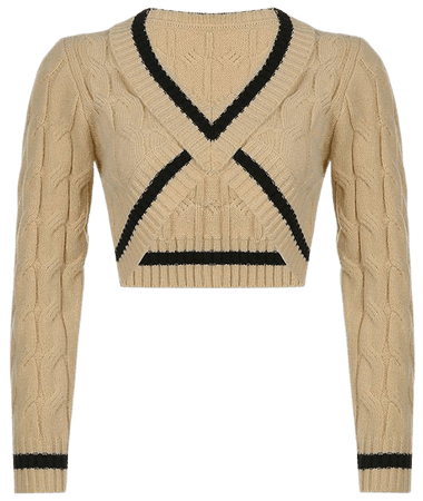 Coffee Cream Cropped Sweater | BOOGZEL APPAREL – Boogzel Apparel