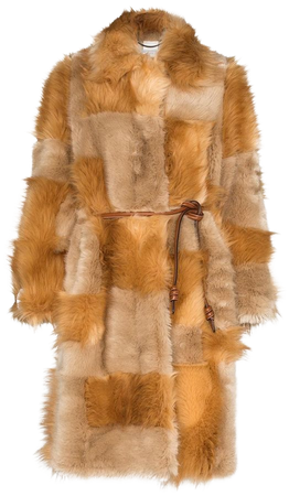 Stella McCartney Patchwork Design faux-fur Coat - Farfetch
