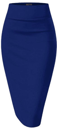 Blue Pencil Skirt