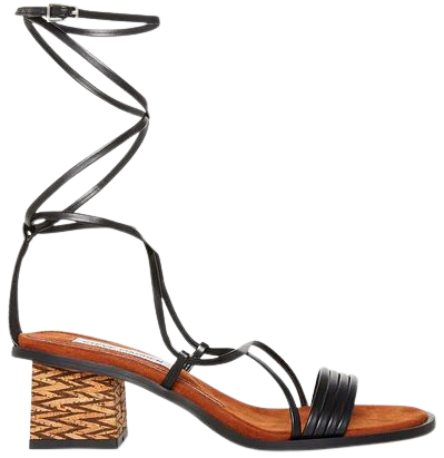 JASPER Black Strappy Sandal | Women's Sandals – Steve Madden