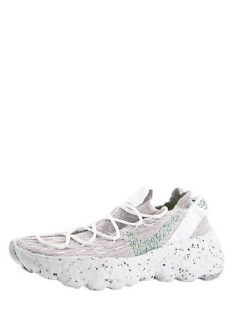 Nike Space Hippie 04 MOVE TO ZERO sneakers in gray and neon green | ASOS
