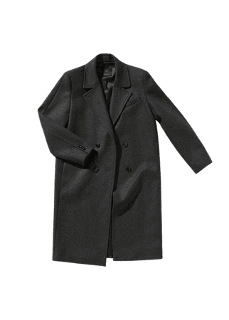 Double-breasted wool tailored coat - Women | Mango USA