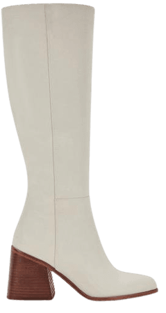 TAMORA BOOTS IN IVORY LEATHER – Dolce Vita