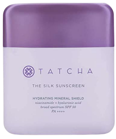 Tatcha The Silk Sunscreen: Broad Spectrum SPF 50 PA++++, Weightless, Hydrating Mineral Sunscreen, 50 ml / 1.7 oz : Beauty & Personal Care