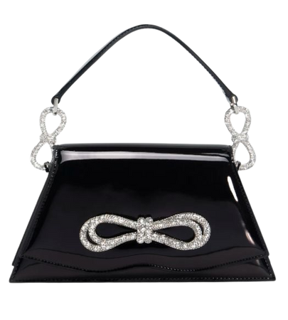 patent leather bow bag
