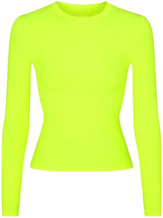 FITS EVERYBODY LONG SLEEVE T-SHIRT | GREEN HIGHLIGHTER - FITS EVERYBODY LONG SLEEVE T-SHIRT | GREEN HIGHLIGHTER