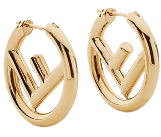 Gold earrings - F IS FENDI EARRINGS | Fendi