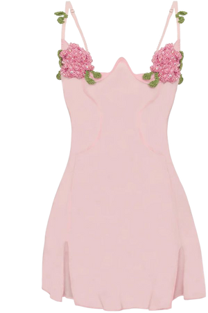 Annamaria Floral Chiffon Mini Dress Pink | POSTER GIRL