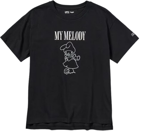 Sanrio Characters: Kuromi & My Melody UT (Oversized Short-Sleeve Graphic T-Shirt) | UNIQLO US