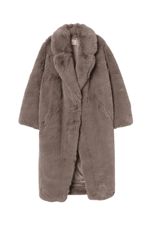 Faux Fur Coat - Gray - Ladies | H&M US